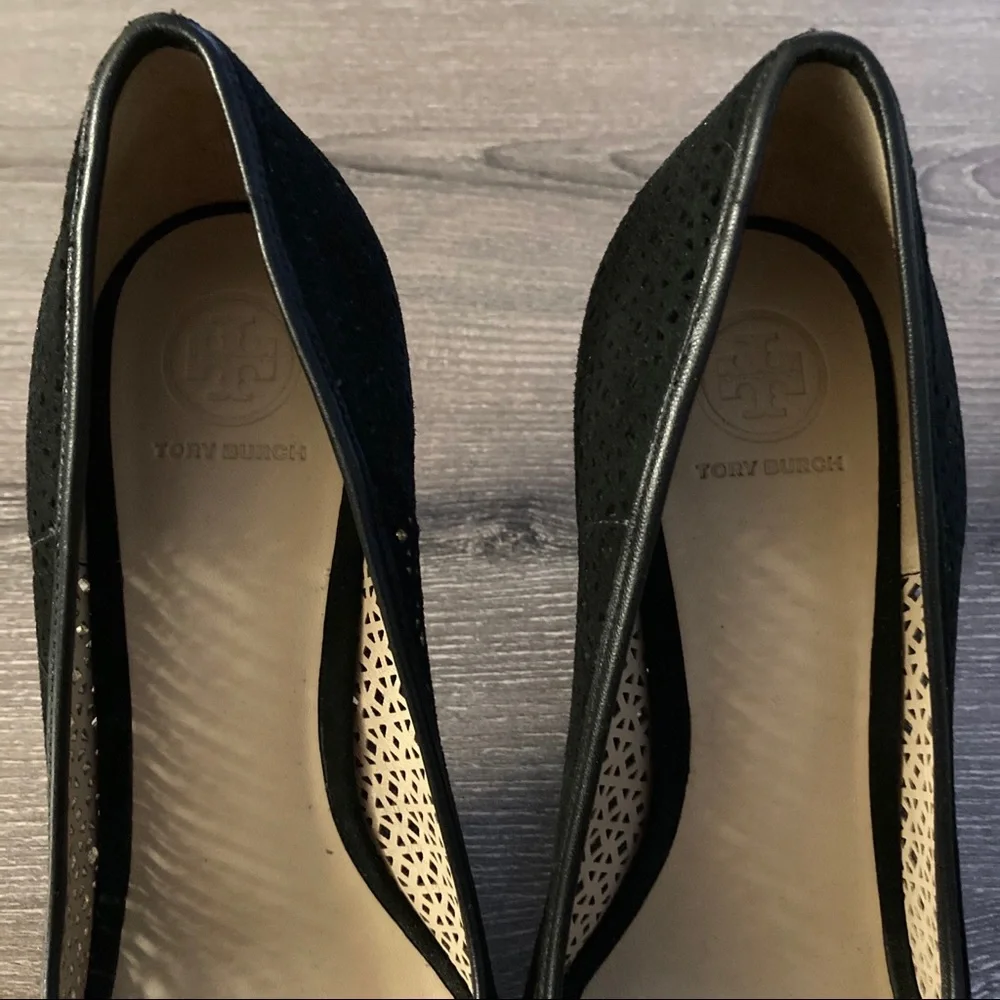 Like 🆕 Tory Burch Eleanor lasercut peep toe pumps